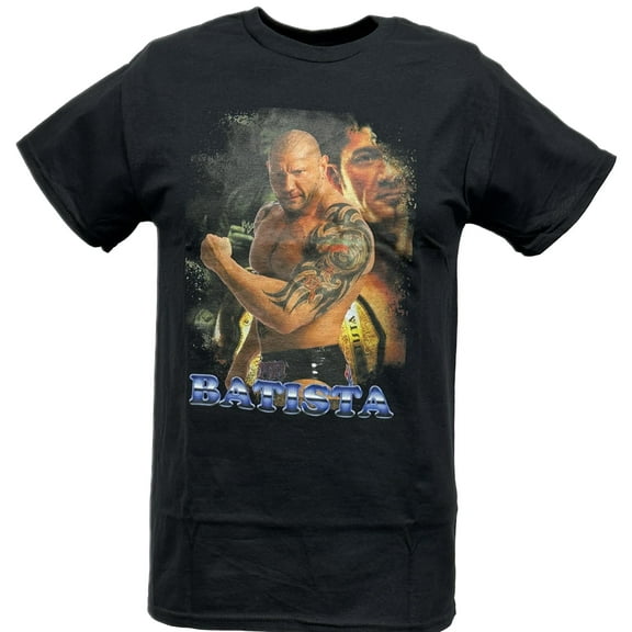 Batista Gun Show Mens Black T-shirt WWE