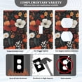 thumbnail image 3 of Yayeee Blank Wall Plate Cover 1-Gang 4.5"x2.7" Home Unused Decorative Outlet, Red Flowers Pattern, 3 of 7