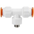 thumbnail image 2 of Juego de 4 conectores en T para tuberías de 20 mm con rosca macho G1/2" y accesorios de plástico PPR para agua, 2 of 8
