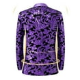 thumbnail image 3 of Men's Sequin Performance Ceremonial Dress Party Suit One Button Shawl Lapel Suit Jacket for Party Wedding Banquet Prom, 3 of 6