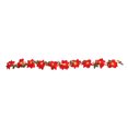 thumbnail image 1 of Cadena de luz LED Terciopelo Flor roja Cadena de luz Anillo de flor Cadena de luz Decoración al aire libre, 1 of 14