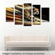 thumbnail image 2 of Cuadro decorativo para Sala, Comedor y Recamara, Abstracto Cheeta, Velocidad, Amarillo, minimalista, moderno, elegante, juego de 5 piezas, 2 of 5