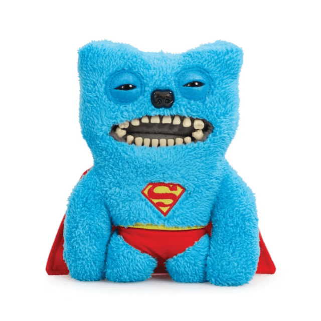 Harbrot 9" Fuggler Peluches, Fuggler Funny Ugly Monster Peluche con Dientes Humanos Grandes, Juguete de Peluche Divertido para Niños y Adultos, Regalo de Cumpleaños Ideal, Superman Fugglers