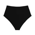thumbnail image 5 of Zhden Swim Bottoms for Women High Waisted Bikini Bottoms Retro Ruched Swim Bottom Bathing Suit Bottoms（Black,XXL）, 5 of 6