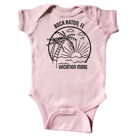 

Inktastic Summer Vacation Mode Boca Raton Florida Gift Baby Boy or Baby Girl Bodysuit
