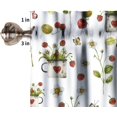 thumbnail image 5 of Retro Boho Strawberries Window Valance Vintage Bohemia Fruit Floral Plant Curtain Valance Kitchen Bedroom Decor with Rod Pocket 54x18in, Style, 5 of 5
