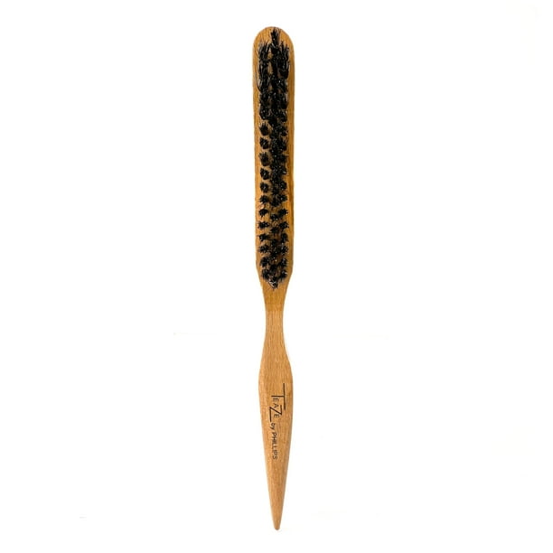 Phillip Brush Teaze Ultimate Cepillo para desenredar y desenredar Cepillo de pelo ergonómico de madera cóncavo ligero