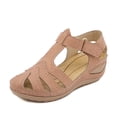 thumbnail image 2 of DPTALR Femmes Femmes Sandales à Bout Rond Confortables Chaussures à Semelles Souples, 2 of 6