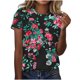 thumbnail image 1 of Tops de Ajuste Suelto para las Mujeres Impreso Manga Corta Suéter Camiseta Cuello Redondo Blusa Casual, Top de Moda para el Uso Diario Y las Salidas, 1 of 6