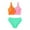 Green, variant on Swimsuits For Girls Girl'S 1 Piece Color Block Swimsuit Cute Cut Out Bathing Suit Swimwear Bathing Suit For Kids
