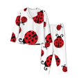 thumbnail image 1 of Balery Fly Flying Ladybug Conjunto de Pijama con Estampado para Mujer, Conjunto de Dos Piezas con Manga Larga, Ropa de Dormir Suave con Bolsillos, Pijamas Cómodos-Large, 1 of 7