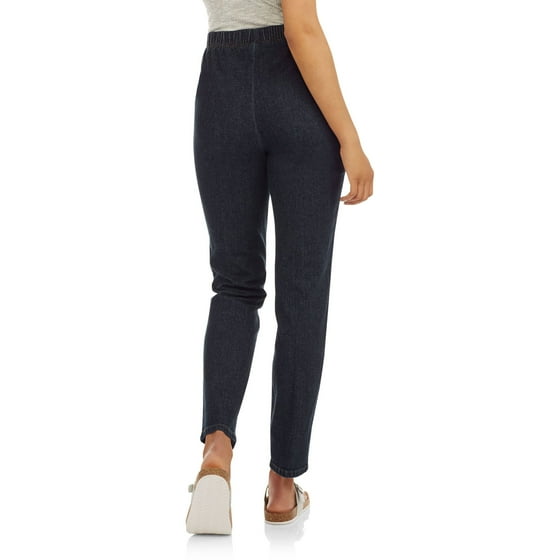 flat front pull on jeans