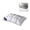 White, variant on Twisted Microfiber Bed Pillow, Breathable Soft Fluffy Bread Sleeping Pillow, Low Profile 18.90 x 29.13 Inch