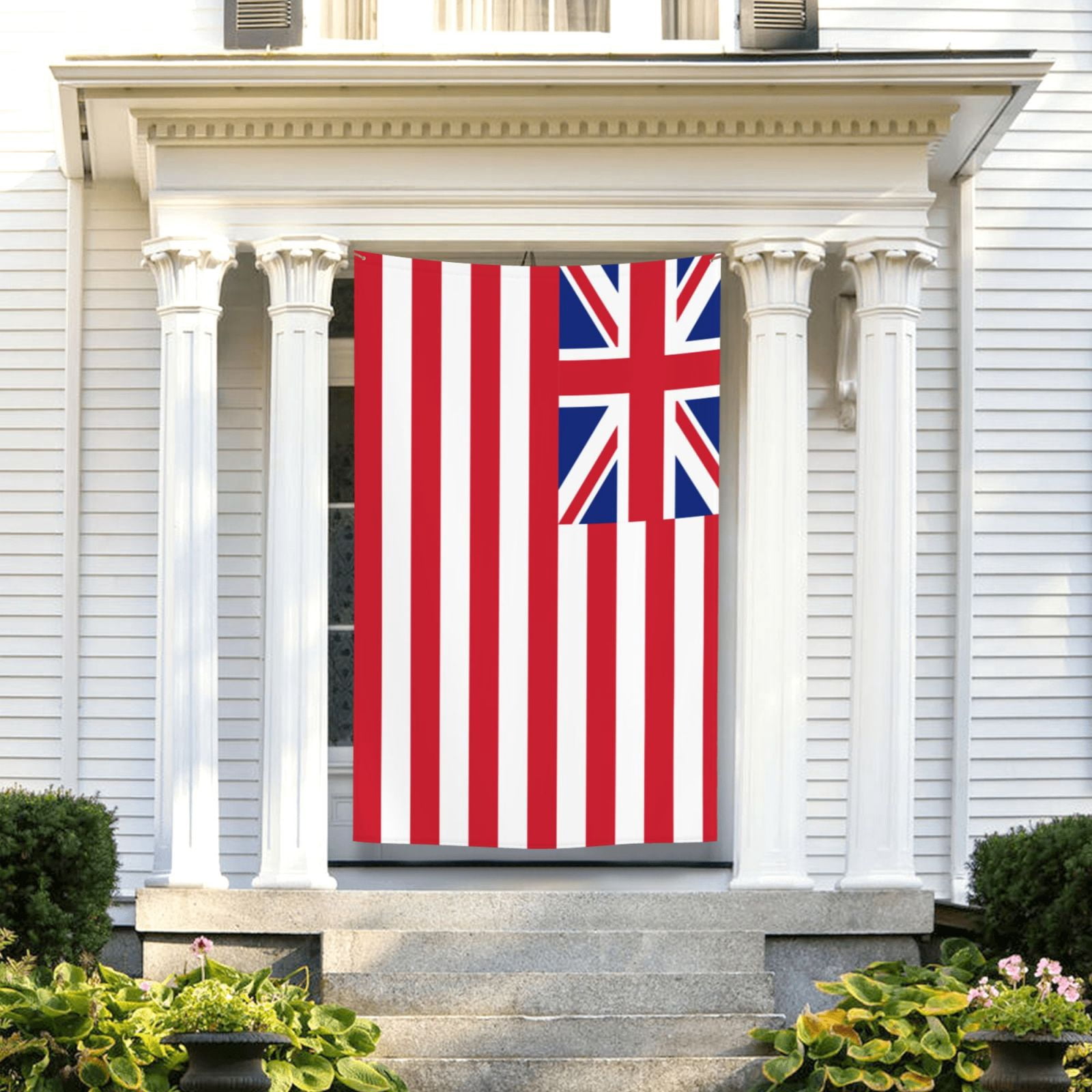 British America Flag Flag 5x8 Ft Print Vivid Color Light-Weighted Flags With Grommets