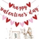 thumbnail image 2 of Bandera de corazón para San Valentín | Decoración de fiesta con purpurina roja | Bandera de papel de 59 pulgadas para pared y decoración de fiestas | Fácil de colgar con cuerda | Decoración para, 2 of 7