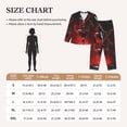 thumbnail image 4 of Pofeuu Halloween Vampire Party Print Womens Pajamas Set Long Sleeve Sleepwear Button Down Nightwear Soft Pj Lounge Sets Button Down Pajamas Women-Medium, 4 of 7