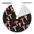 thumbnail image 4 of Kll 36" Christmas Tree Skirt Red Mushrooms Xmas Tree Skirts Mat For New Year Xmas Holiday Party Indoor Outdoor Home Decoration, 4 of 9