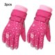 thumbnail image 3 of Qarigey 1 par de guantes para esquiar en la nieve para niños, guantes a prueba de viento, mitones de calentamiento ajustables, equipo deportivo para guantes y mitones Rojo Qarigey AP013201-01, 3 of 6