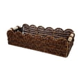 thumbnail image 2 of Cesta de Almacenamiento Tejida Rectangular con Asas Resistentes Bandeja para Servir Alimentos Organizador de Pan Decorativo Soporte para Frutas Hechas a Mano Adecuada para Cocina Baño, 2 of 9