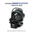 thumbnail image 5 of Graco Modes Nest Travel System, Includes Baby Stroller with Height Adjustable Reversible Seat, Pram Mode, Lightweight Aluminum Frame and SnugRide 35 Lite Elite Infant Car Seat, Bayfield, 5 of 5