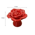 thumbnail image 5 of Joernso Ceramic Door Knob Rose Shape Corrosion Resistance Elegant Vintage Ceramic Rose Floral Knob with Screw for Cabinets Cupboards Drawers, 5 of 8