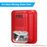 Fire Alarm Warning Strobe Siren Horn Sound & Strobe Alert System for Home Office Hotel Restaurant