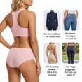 thumbnail image 3 of Women's Ice Silk Seamless No Show Briefs, Breathable Soft Workout Underwear, 3 of 5