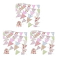 thumbnail image 1 of 3X Banderines de Tela de 40 Pies, 42 Piezas de Banderines para Exteriores, Bandera Floral de Algodón Vintage con Esquinas para Fiesta de Cumpleaños Jardín, 1 of 5