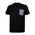 thumbnail image 1 of Gravity Threads T-Shirt à Col Rond pour Homme avec Poche Fabriqué aux É.-U., Hounds Tooth m, 1 of 5