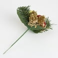 thumbnail image 4 of 5 Pcs Red Berry Picks Evergreen Wreath Picks & Pine Branches Artificial for Christmas Crafts & Winter Berries Spray Holly Wire Stem Pick Holiday Decorations DIY Ornaments, 4 of 6