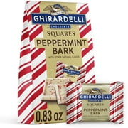 GHIRARDELLI Peppermint Bark Chocolate Squares, .83 oz Bag