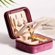 thumbnail image 4 of Caja organizadora Hugo con soporte de exhibición de espejo para Pulseras de anillos de boda Violeta Organizador de joyas, 4 of 10
