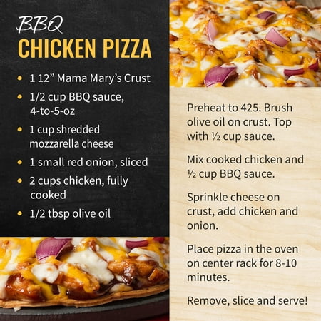 Mama Mary's Thin & Crispy Pizza Crust, Kosher, 2 Count Pack
