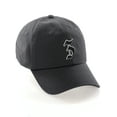 thumbnail image 1 of Daxton Old English 3D Alphabet Letters Numbers Initial Baseball Dad Hat - Charcoal, Letter Z, 1 of 2