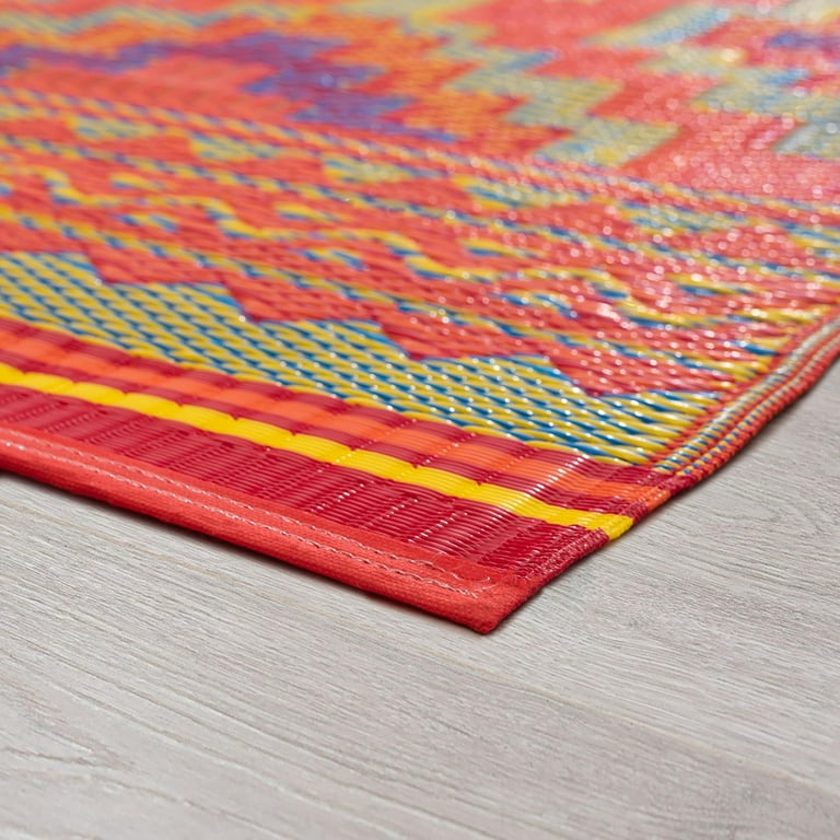 8' x 11' Pink and Orange Moroccan Indoor Outdoor Area Rug 8' x 11' Pink and Orange Moroccan Indoor Outdoor Area Rug