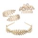 thumbnail image 1 of Goddess Headband Arm Cuff Conjunto de joyería nupcial, Laurel Leaf Branch Crown Brazalete Upper Arm Band Pulsera ajustable MFZFUKR BST3040388-2, 1 of 5