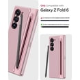 thumbnail image 2 of Funda de teléfono Miimall para Samsung Galaxy Z Fold 6 con S Pen, color rosa, 2 of 7