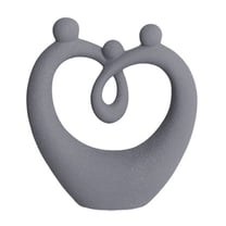 Sunxin Desktop Ornament White Couple Statue Love Sculpture: Ceramic Couple Small Statue Abstract Art Statue Modern Home Decor Can Be Used for Bedroom Bookshelf Mantelpiece Decor Wedding Table Decor