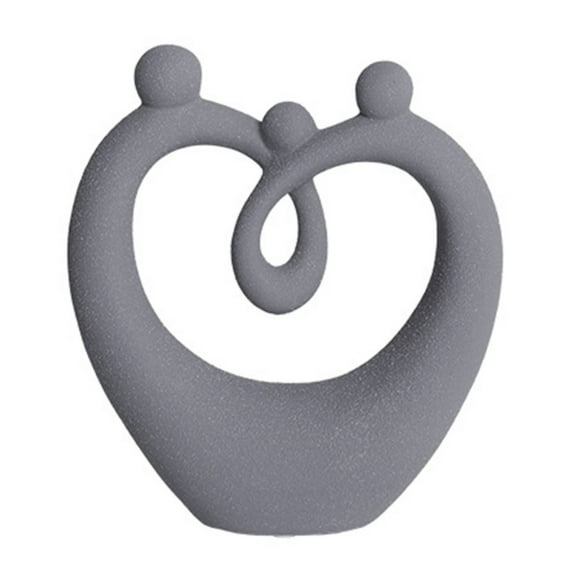 Sunxin Desktop Ornament White Couple Statue Love Sculpture: Ceramic Couple Small Statue Abstract Art Statue Modern Home Decor Can Be Used for Bedroom Bookshelf Mantelpiece Decor Wedding Table Decor