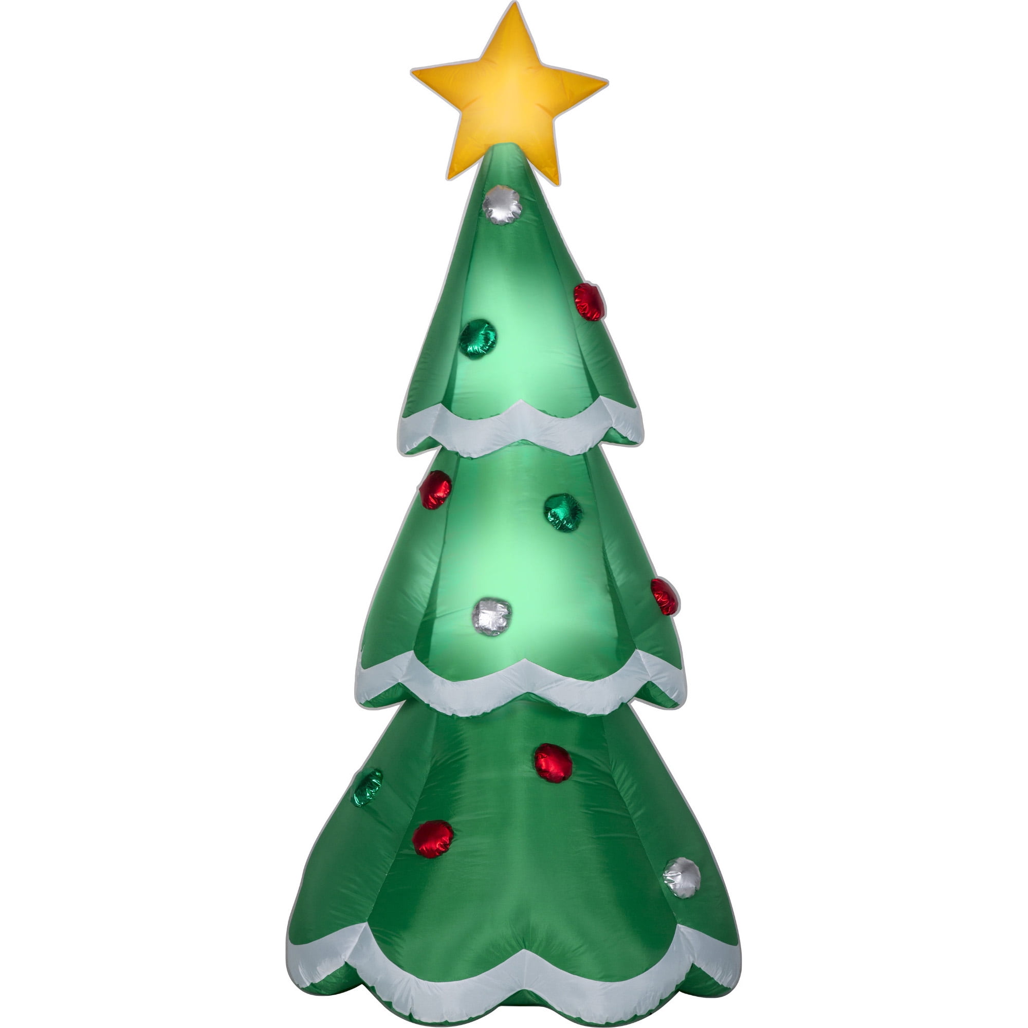 Airblown Inflatables Christmas Tree With Metallic Ornaments - Walmart ...