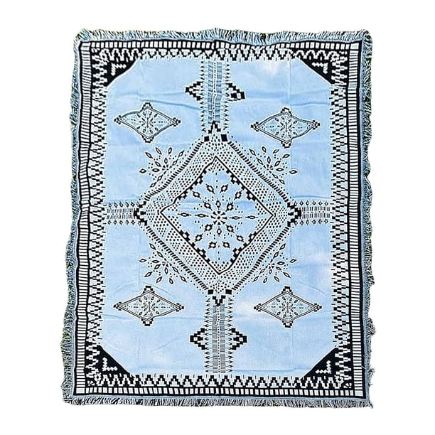 Manta De Picnic Bohemia Portátil Para Exteriores, Gruesa, Plegable, Grande Y Suave, Para El Parque, Acampadas, La Playa O El Hogar (Color D, 90 X 150 Cm)