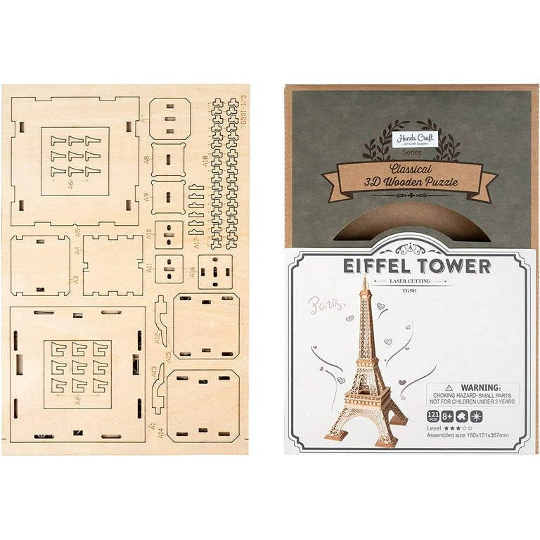 Little Learning Hands France Eiffel Tower 3D Puzzle