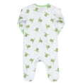thumbnail image 4 of Star Wars Toddler and Infant The Mandalorian Baby Yoda Cutest In The Galaxy Onesie Pajama Sleeper Outfit, 4 of 4