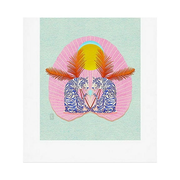 Society6 Sewzinski Loud Tigers 11" x 14" Art Print and Hanger