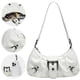 thumbnail image 4 of Crescent Bag Hobo Mujer Y2K PU Cuero Cierre Magnético Embrague Monedero, 4 of 9