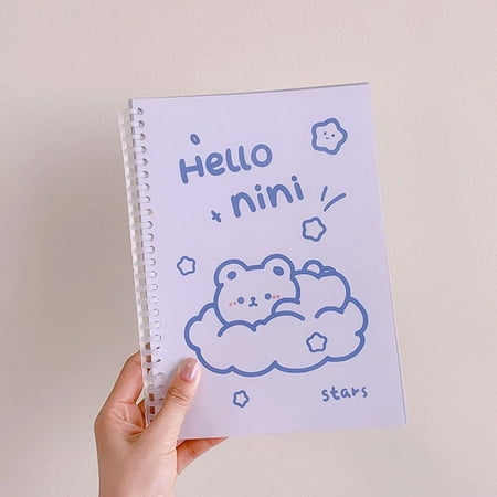 WESTOCEAN Kawaii Students Writing Pads Schedule Bunny Daily Weekly Planner B5 Spiral Notebook Diary Notepad Coil Notebook Notebook(1)