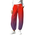 thumbnail image 2 of SeekIslan Women's Ombre Jogger Pants with Drawstring Waist for Trendy Workout and Daily Activewear, 2 of 9