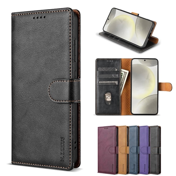 for Samsung Galaxy S20 Wallet case with RFID Blocking Credit Card Holder,Flip Book Kickstand  PU Leather Magnetic Closure Protective Cover Women Men for Samsung Galaxy S20 Phone Case,Black