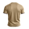 thumbnail image 5 of Men's Vintage 911 Memorial Never Forget American Flag Honor Faith Hope V Tshirt Khaki,L, 5 of 5