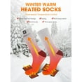 thumbnail image 5 of SNOW DEER Heated Socks, Rechargeable Electric Socks with 3 Heat Settings, 10 Hours Heating time Winter Foot Warmers with Large Capacity Batteries for Men/Women, 5 of 10